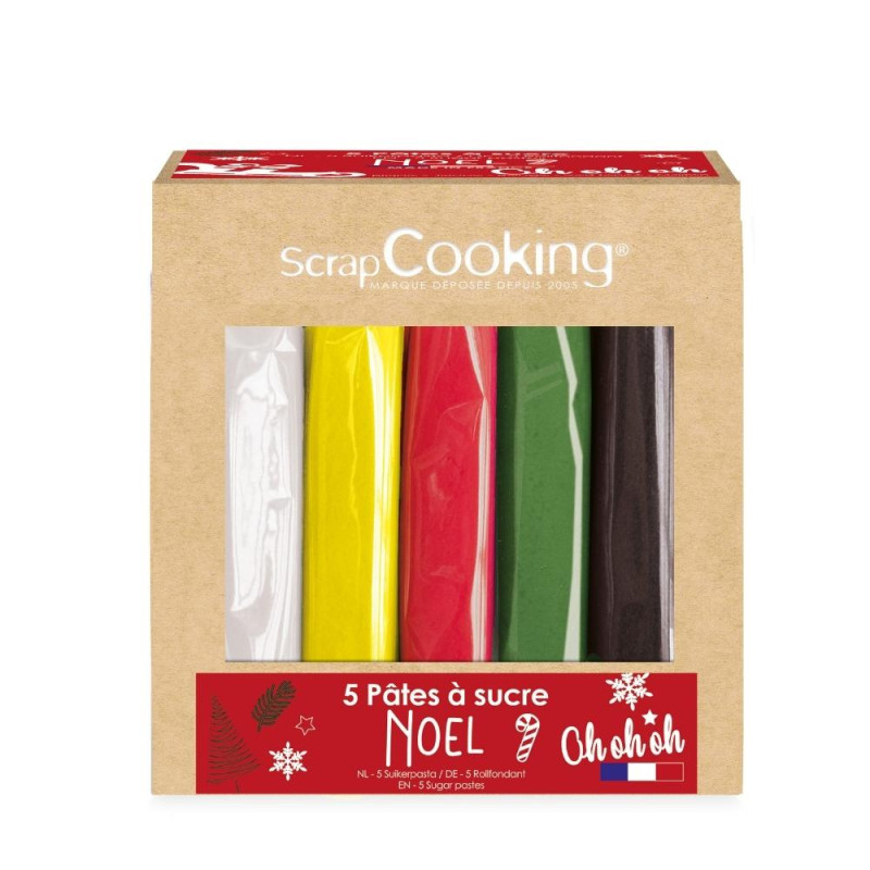 Boite 5 pâtes à sucre Noël 5 x 80 g