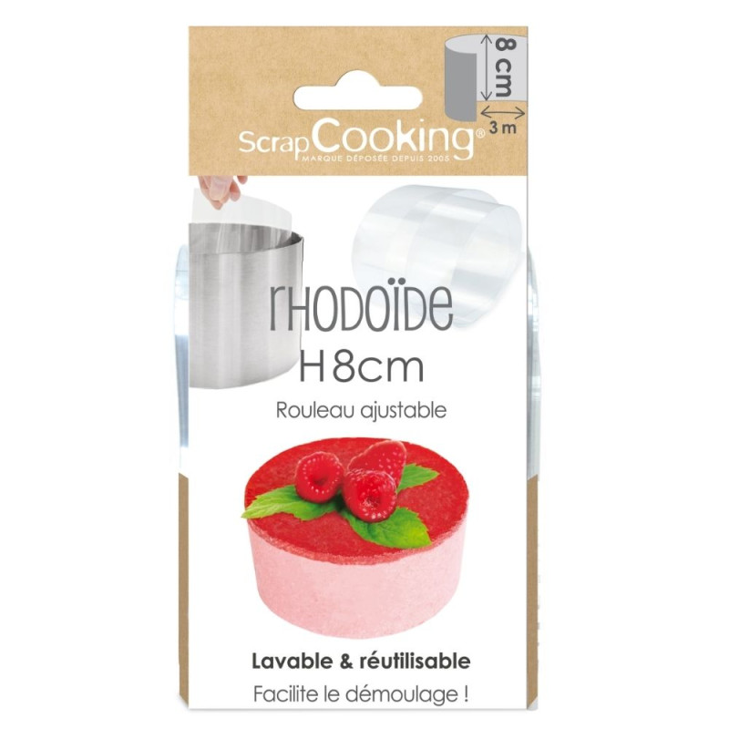 Ruban rhodoïde entremets 3 m x H.8 cm