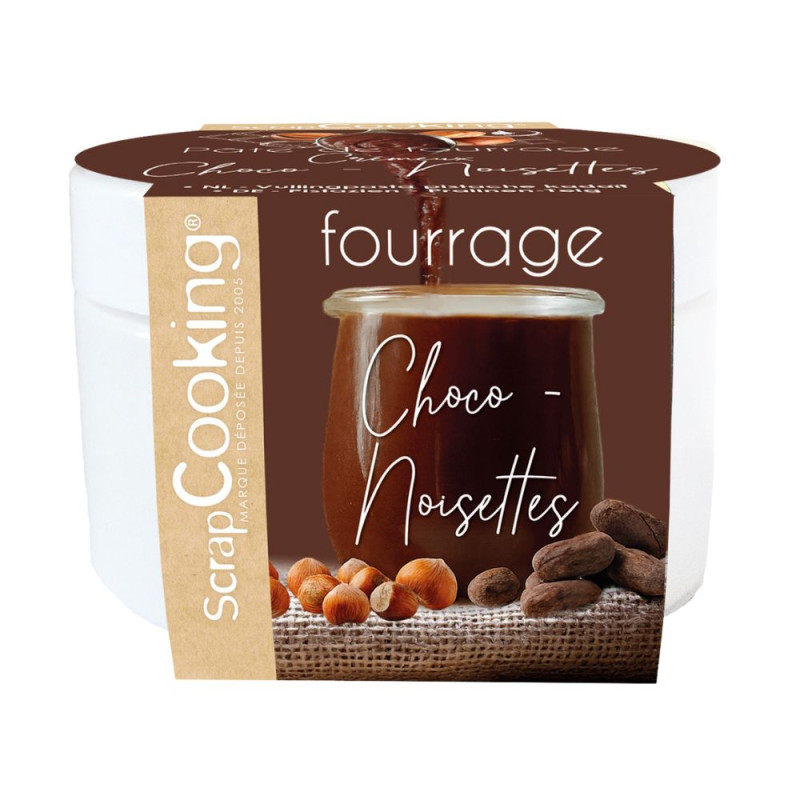 Pâte de fourrage crémeuse chocolat-noisettes 200g