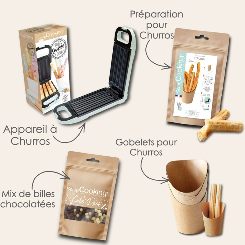 Pack churros maison prêt à l’emploi