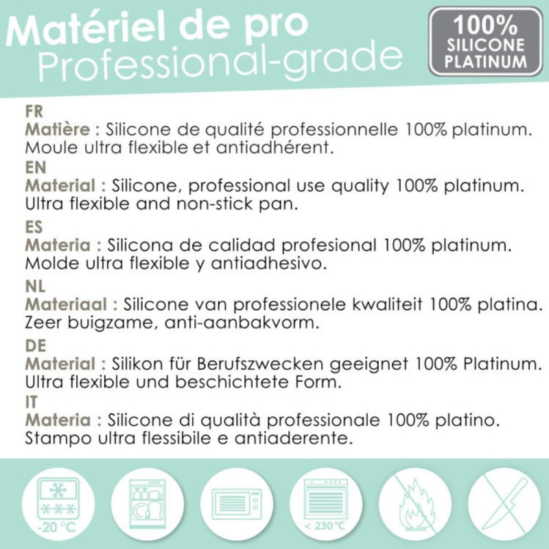 Moule en silicone gâteau oursons - 6 empreintes