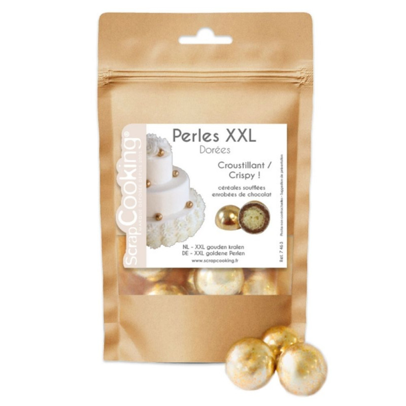 Perles chocolat croustillantes XXL Or 55g