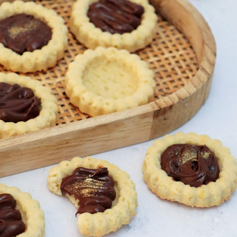 Moule en silicone pour biscuits tartelettes - 11 empreintes