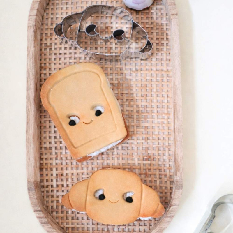 Emporte-pièce croissant Kawaii inox