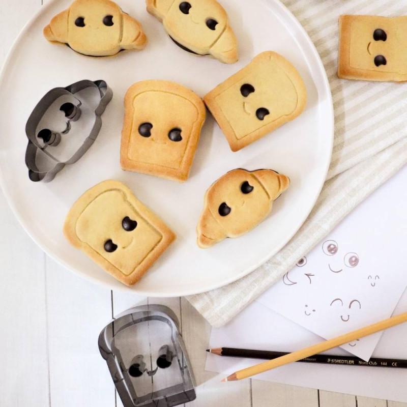 Emporte-pièce brioche Kawaii inox