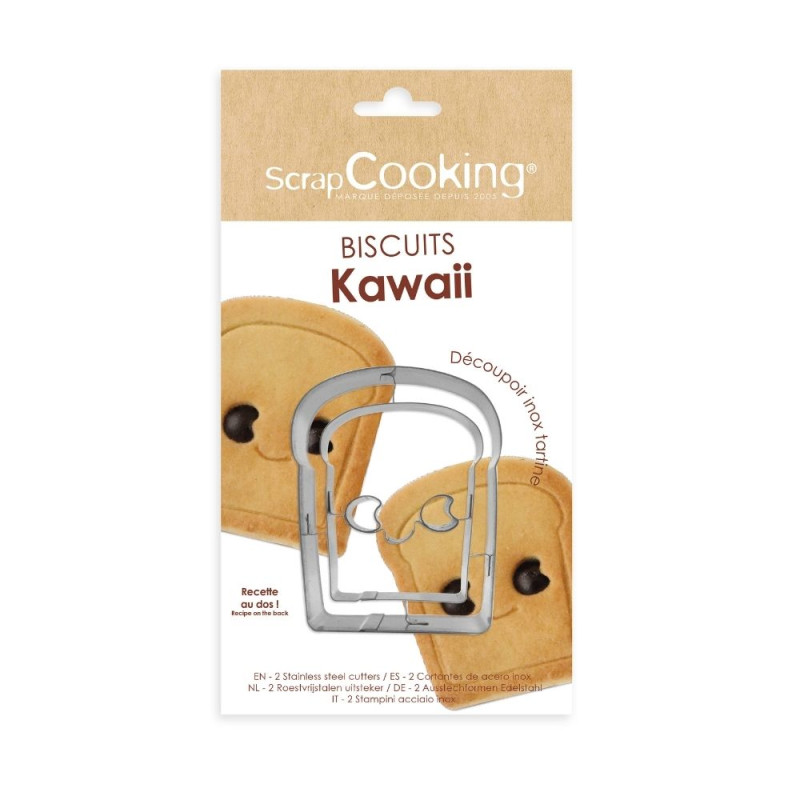 Emporte-pièce brioche Kawaii inox