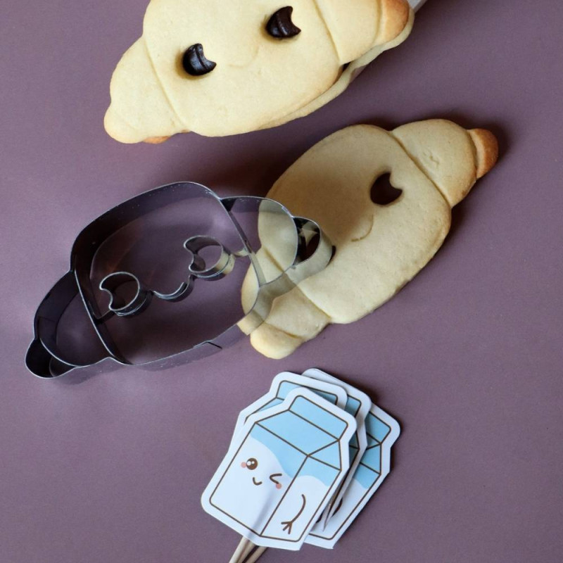 Emporte-pièce croissant Kawaii inox