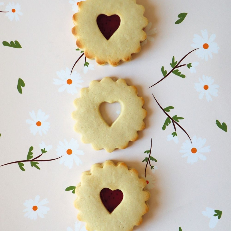 Emporte-pièces inox pour biscuits Linzer x4