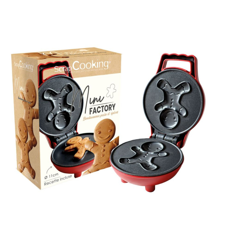 Mini gaufrier Bonhomme pain d'épices - Waffle Factory