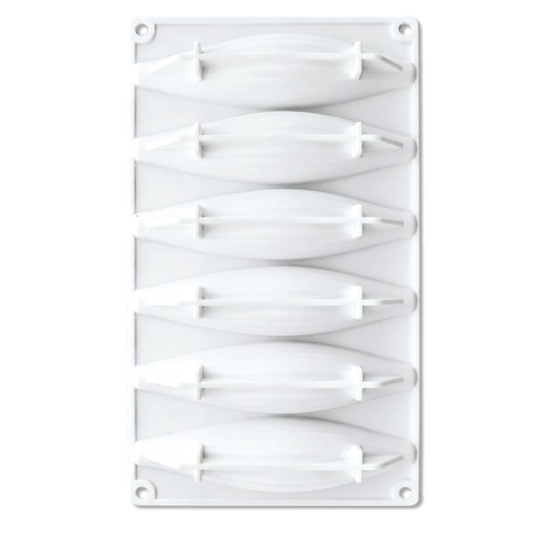 Moule silicone trompe-l’œil vanille - 6 empreintes