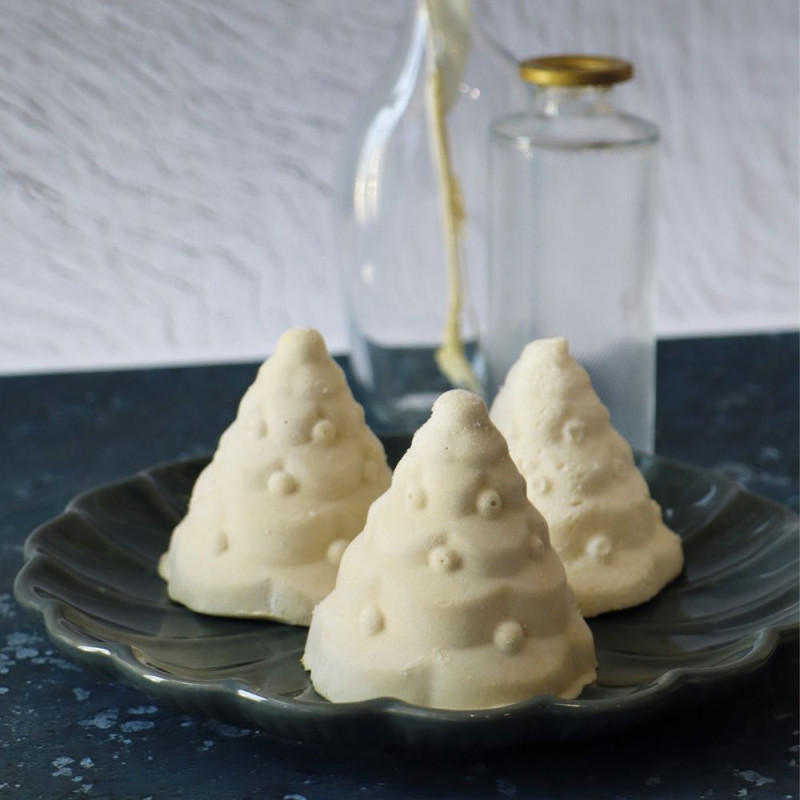 Moule silicone 3D sapins de Noël - 6 empreintes