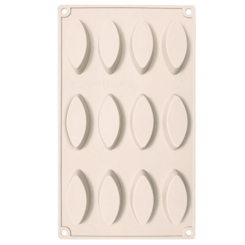 Moule en silicone pour gâteaux barquettes - 12 empreintes