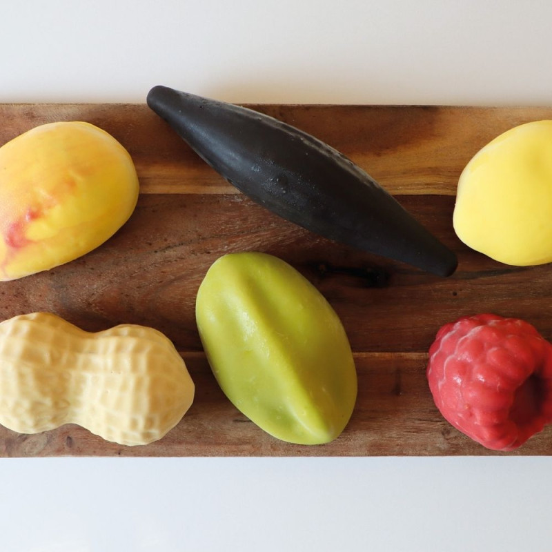 Moule silicone trompe-l’œil cacahuète - 6 empreintes