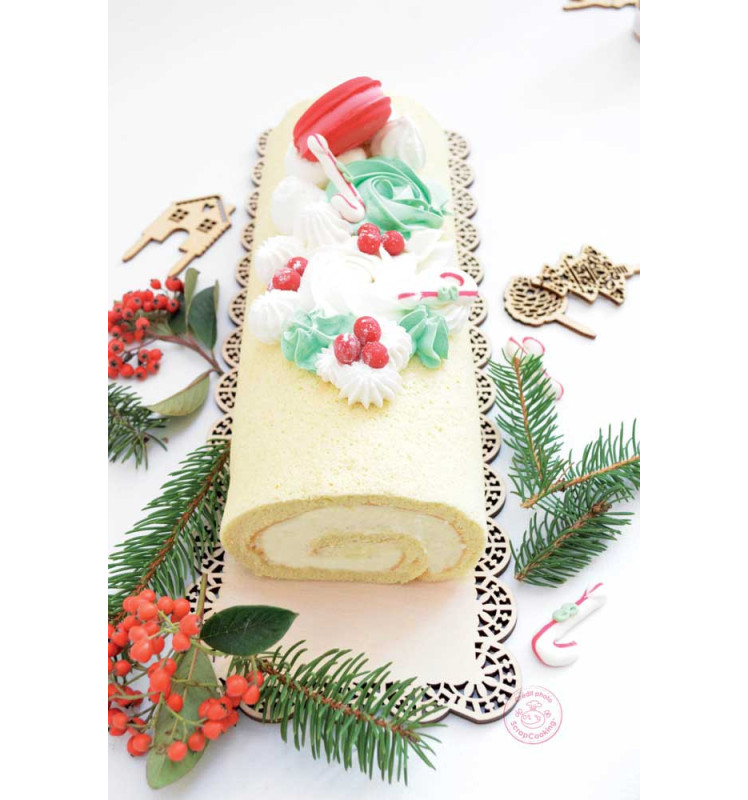 Coffret Bûche de Noël Roulée - Recettes, moules & douilles