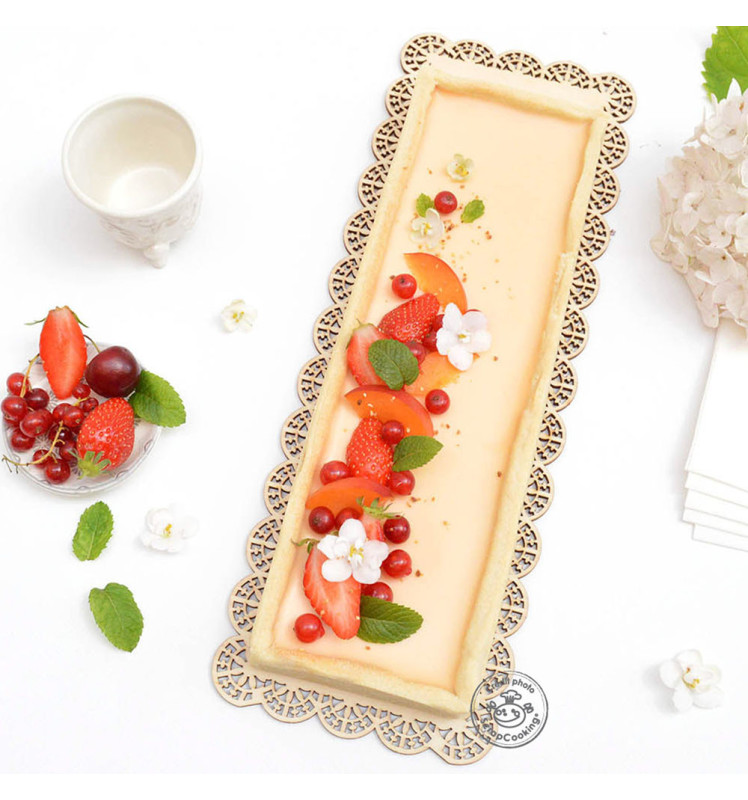 Cadre à tarte perforé extensible inox