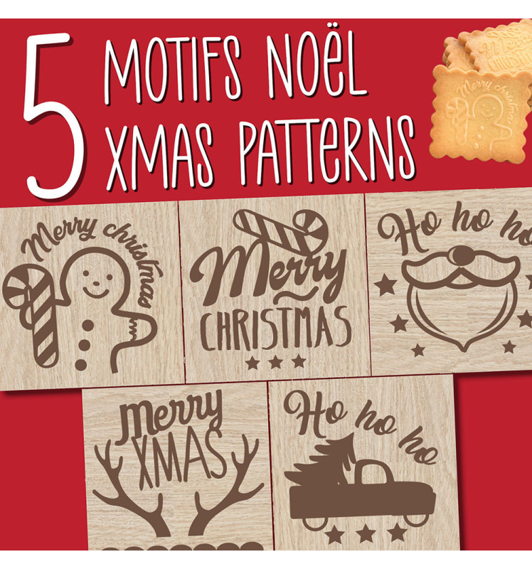Tampon à biscuits Noël et emporte pièce