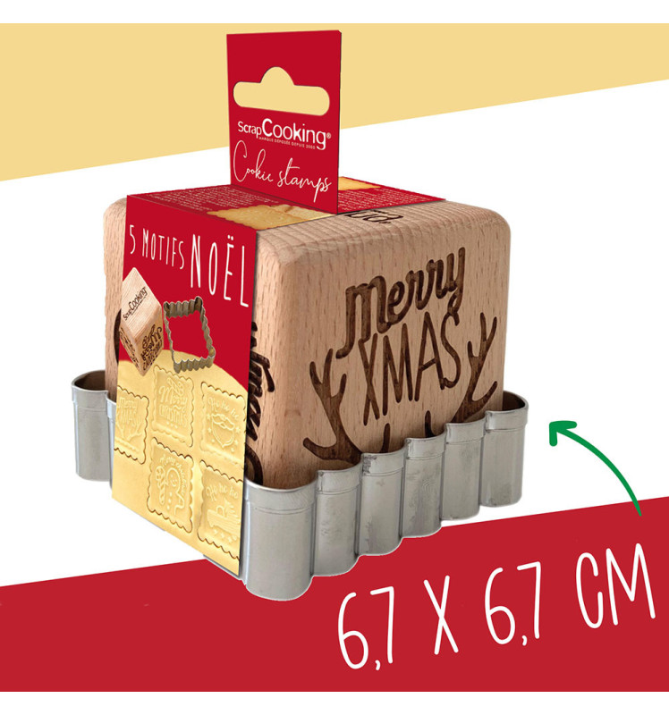 Tampon à biscuits Noël et emporte pièce