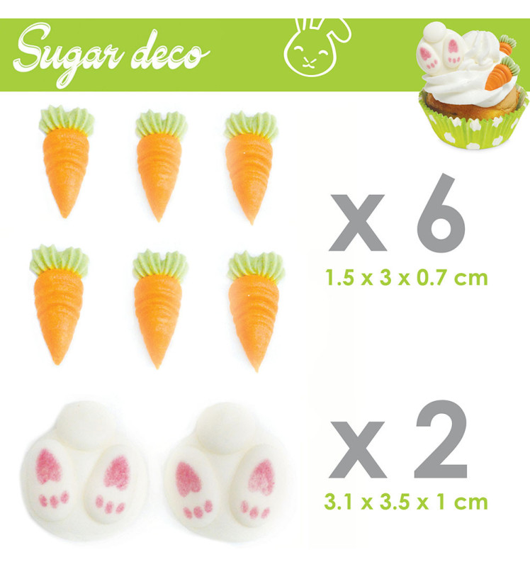Décosucres lapin/carotte