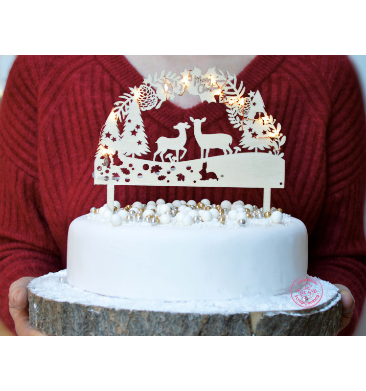 Ambiance Cake topper led Forêt enchantée réf.4949