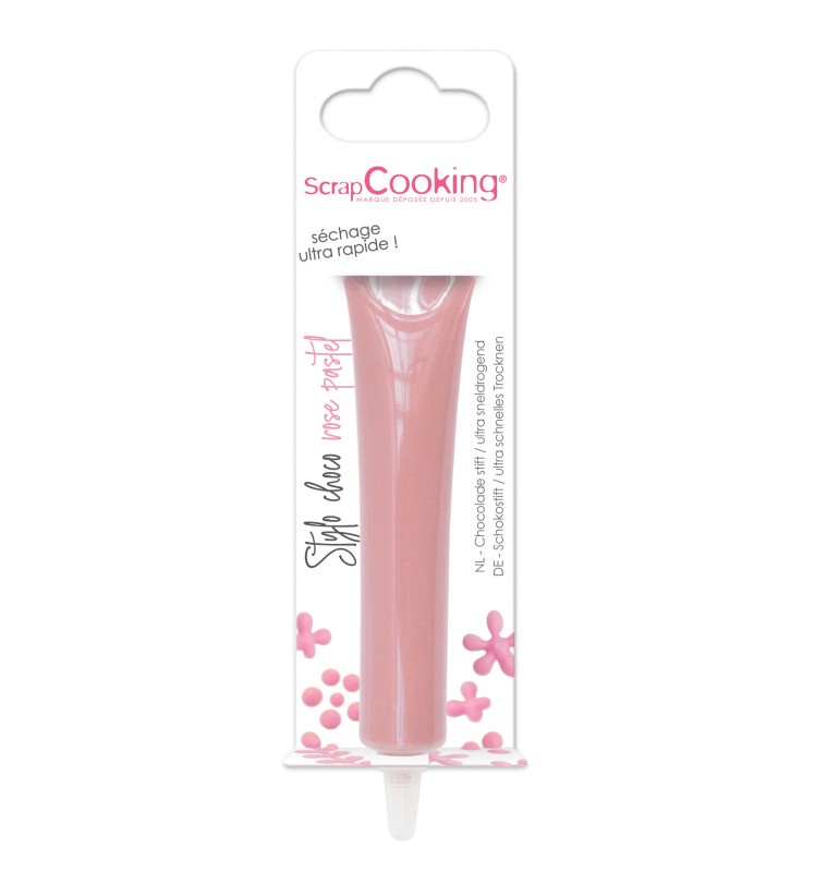 Choco taste pen - pastel pink 25g - Scrapcooking