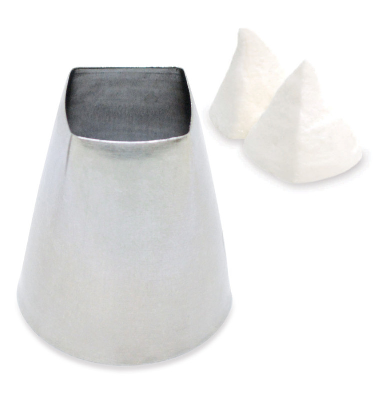 Stainless steel smooth square piping tip  - ScrapCooking®