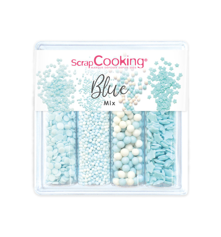 Blue Mix - 64g sugar sprinkles - ScrapCooking®