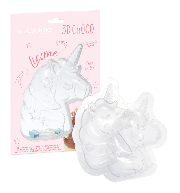 3D chocolate mould Unicorn - ScrapCooking®