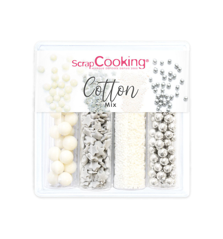 Cotton Mix - 61g sugar sprinkles   - ScrapCooking®