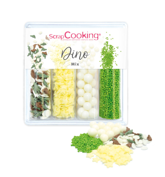 Dino Mix - 61g sugar sprinkles - ScrapCooking®