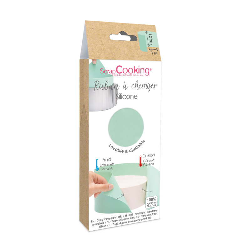 Cake lining silicon strip - H12cm X100 cm - ScrapCooking®