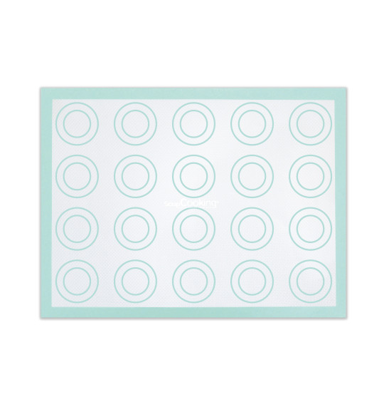 Fiberglass silicone mat with printing choux/éclair/macaroon - ScrapCooking®
