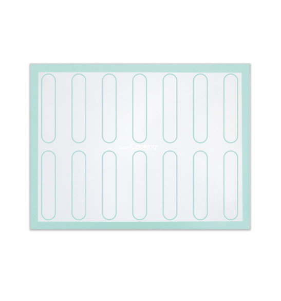 Fiberglass silicone mat with printing choux/éclair/macaroon - ScrapCooking®