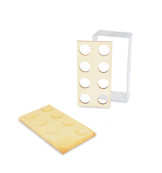 Cookie cutter + wood embosser "brick" - ScrapCooking®