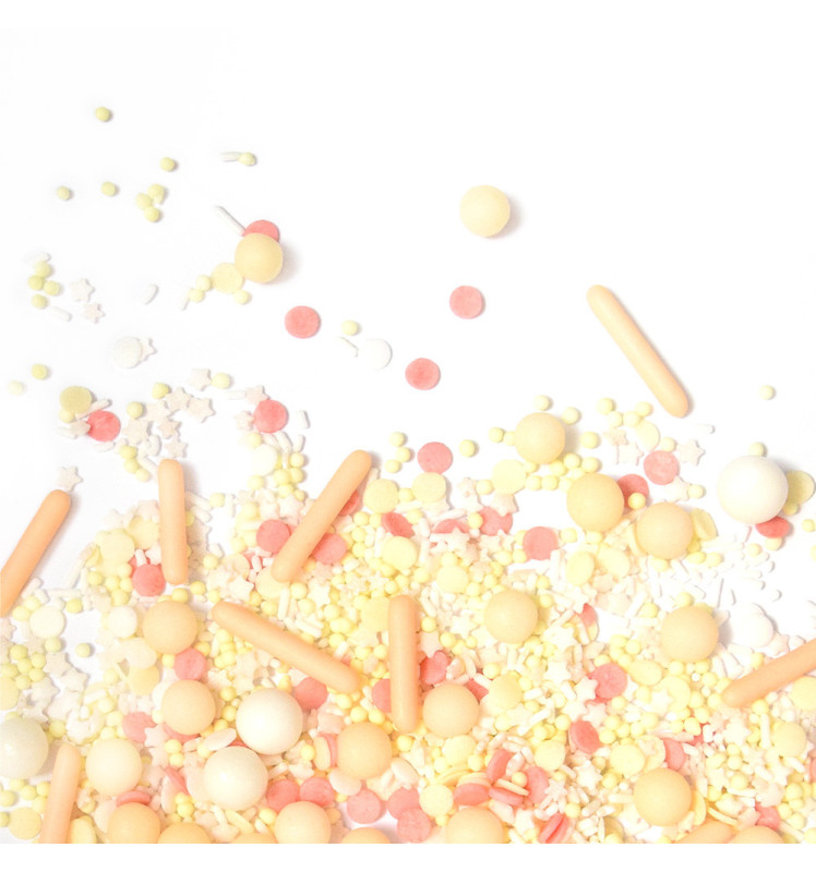 Sweetened decors peach rods mix 70g - ScrapCooking®