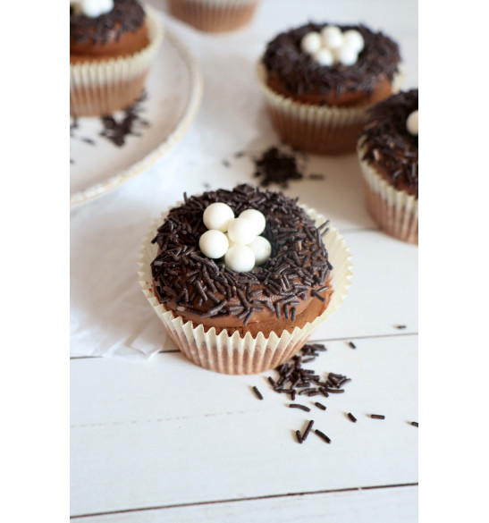 +/-36 white cupcake cases - ScrapCooking®