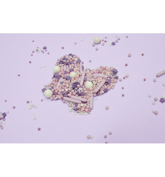 Sweetened decors lilac rods mix 70g - ScrapCooking®