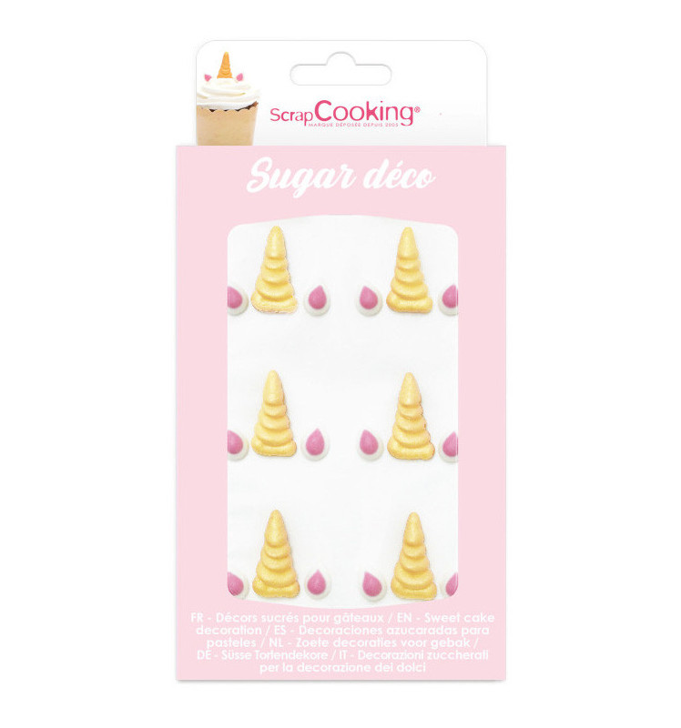 Sweetened decor Unicorn horn - ScrapCooking