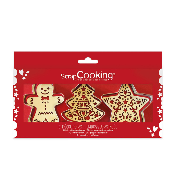 Set of cutters + embossers Christmas - ScrapCooking®