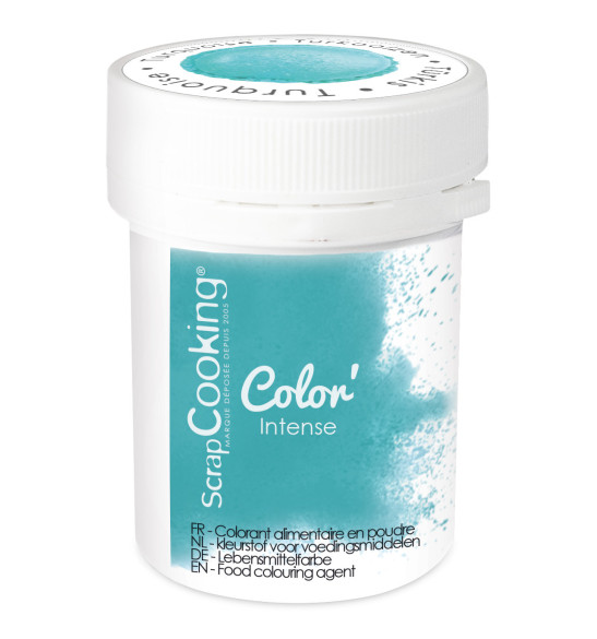 Colorant alimentaire en poudre turquoise 5 gr réf.4041c
