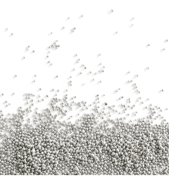 Jar of sweet decorations, mini silver beads - ScrapCooking®