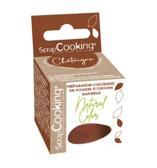 Colorant alimentaire en poudre d'origine naturelle marron réf.4207