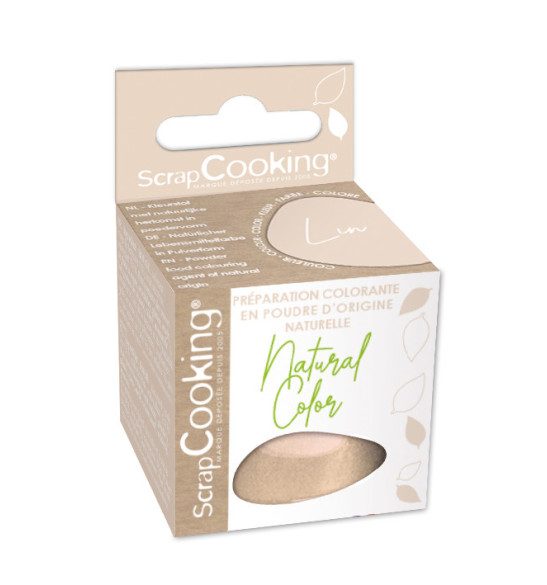 Powder food colouring agent of natural origin - LIN - SCRAPCOOKING®