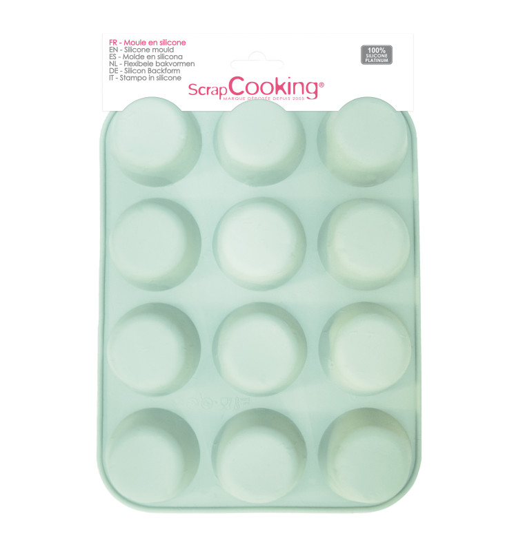 Moule silicone 12 muffins -Funfetti réf.2990
