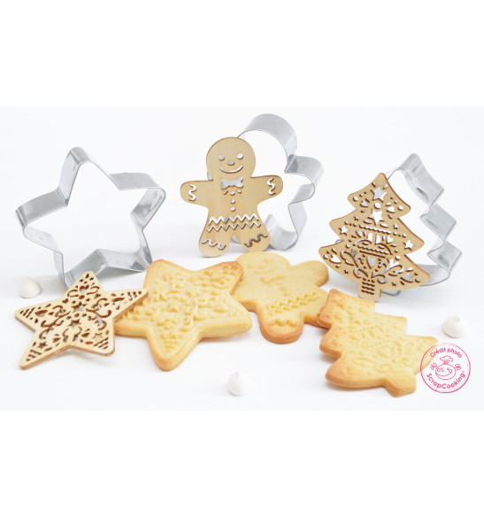 Cookie cutter + wood embosser Fir tree - ScrapCooking®