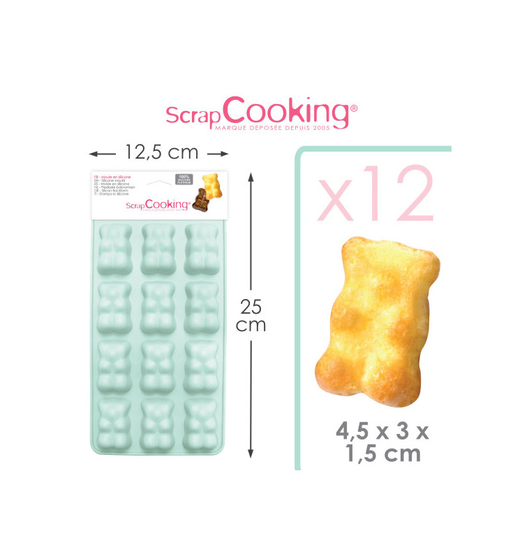 Choco teddy bear mould - product image 3 -  ScrapCooking
