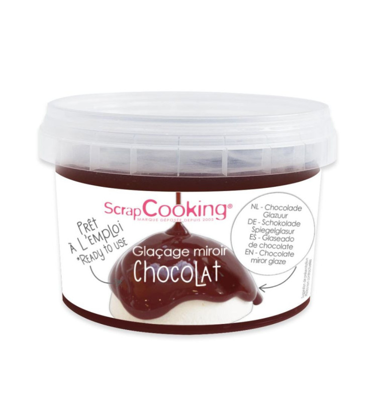 Chocolate ready to use mirror glaze mix 300g - ScrapCooking