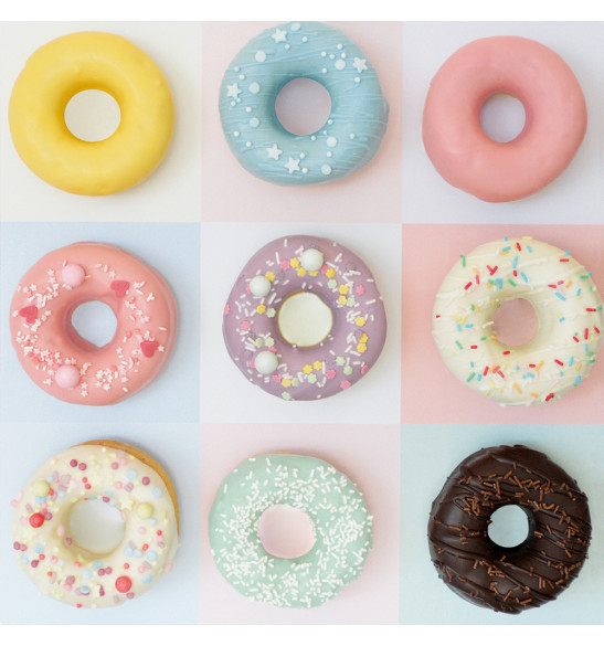 6 Individual silicone moulds Donuts - ScrapCooking