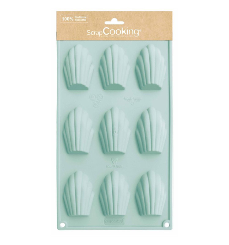 9 madeleines silicone mould - product image 1 - ScrapCooking