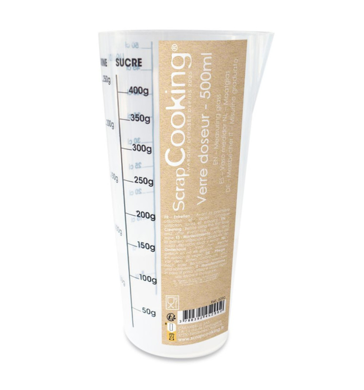 Transparent measuring plastic jug - ScrapCooking®