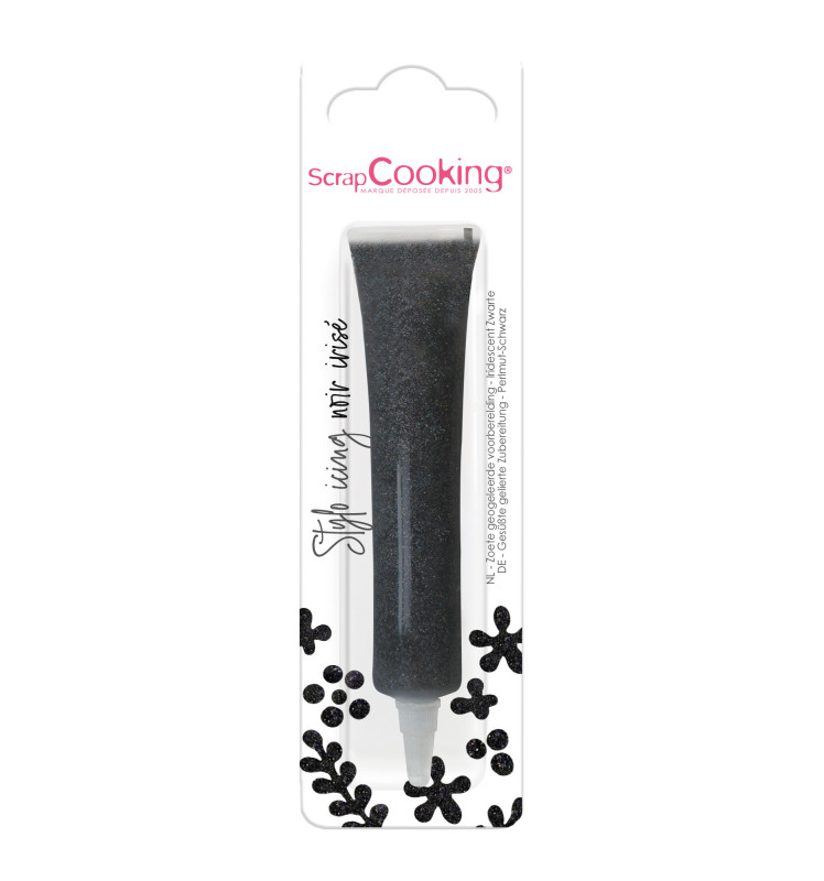 Iridiscent black icing pen 26g -ScrapCooking®